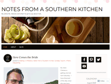 Tablet Screenshot of notesfromasouthernkitchen.com